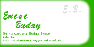 emese buday business card